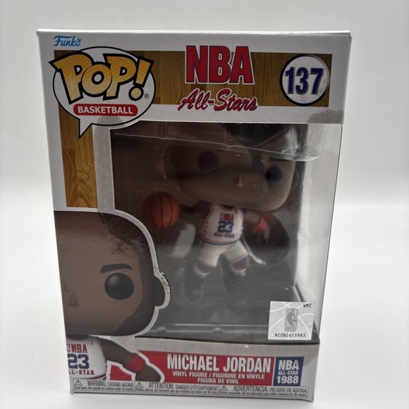 Michael Jordan Funko Pop‎ Figure NBA All-Star 1988 #137 Chicago Bulls GOAT HOF - Picture 1 of 7